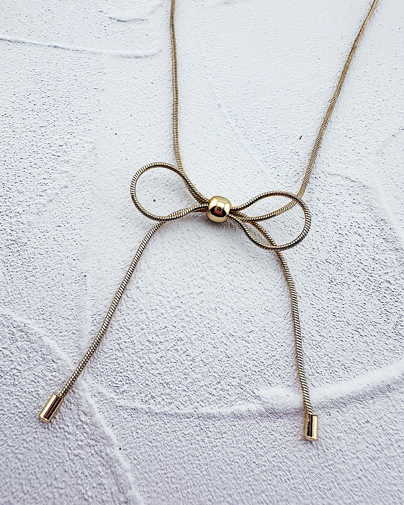 Goldie Bow Necklace