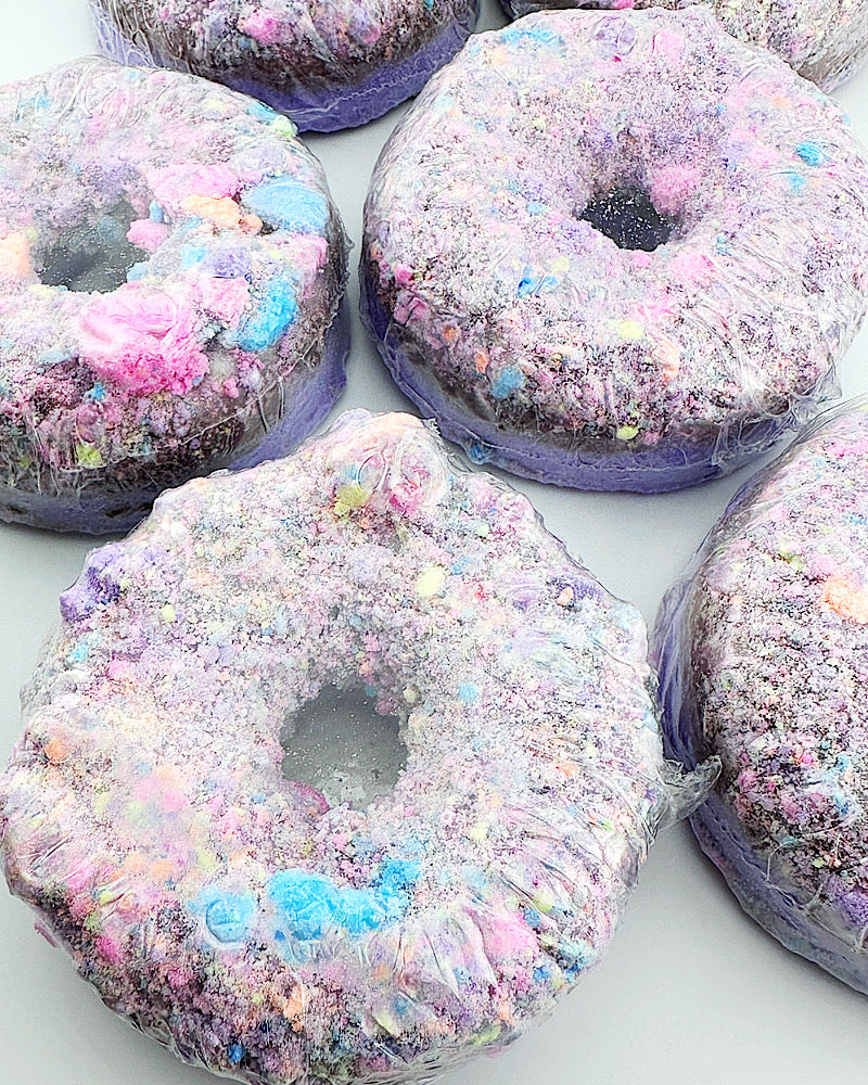 Cotton Candy Donut Bath Bomb
