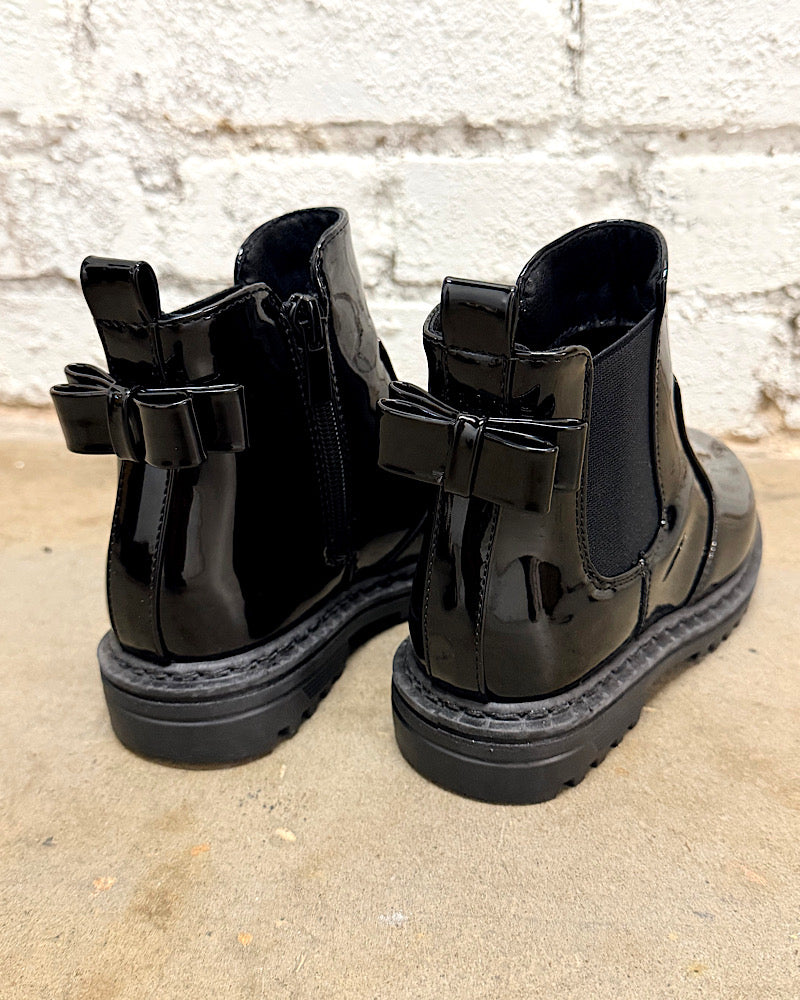 Midnight Bow Booties