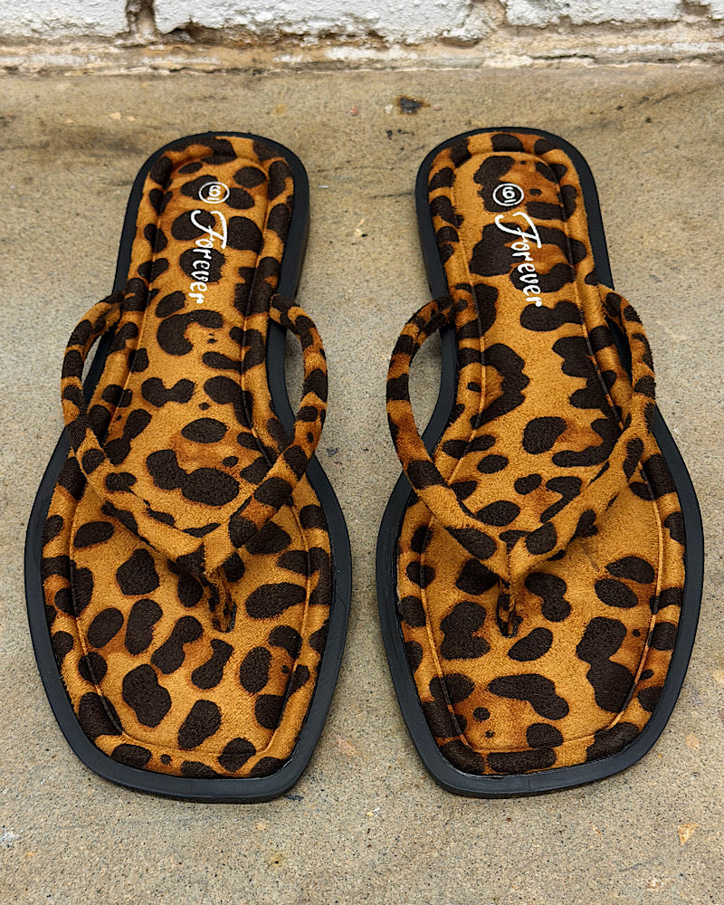 Haley Leopard Slides