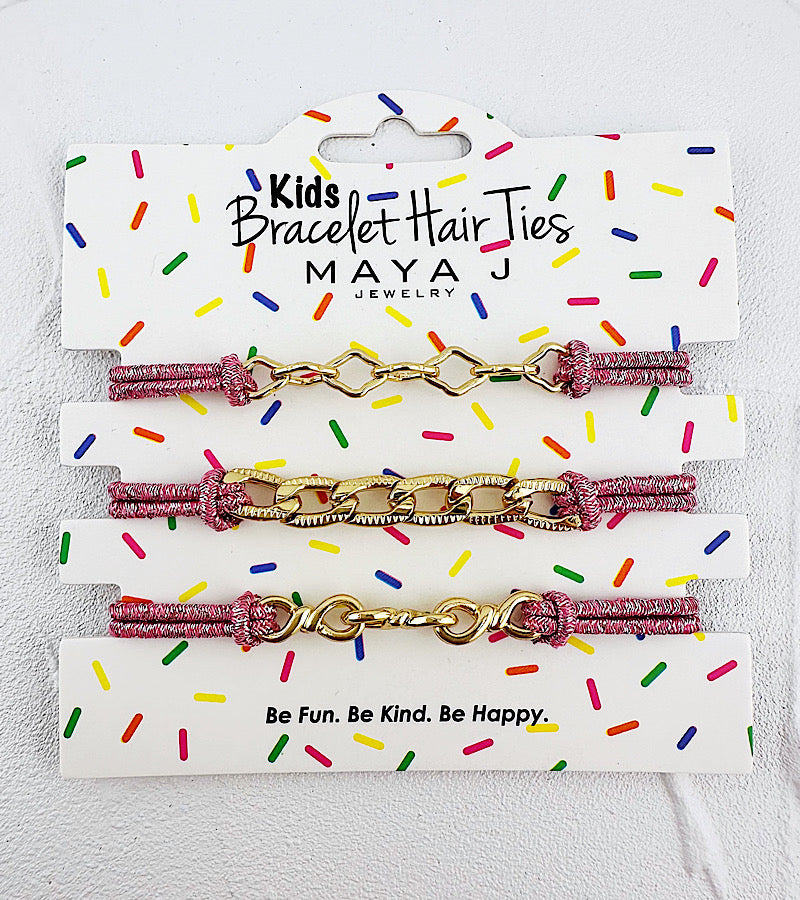 Kids Link Bracelet Hair Ties