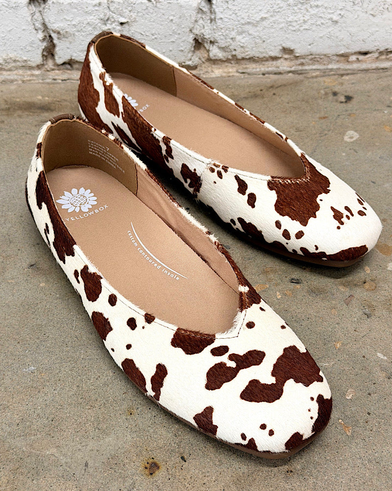 Catania Cow Ballet Flats