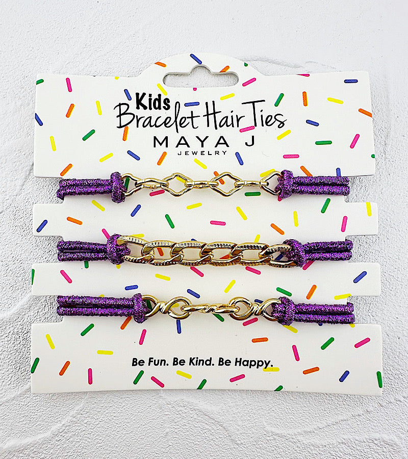 Kids Link Bracelet Hair Ties