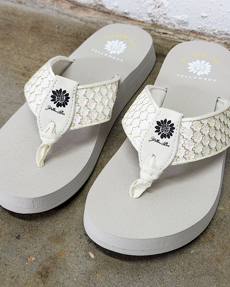 Neiko Ivory Sparkle Sandals
