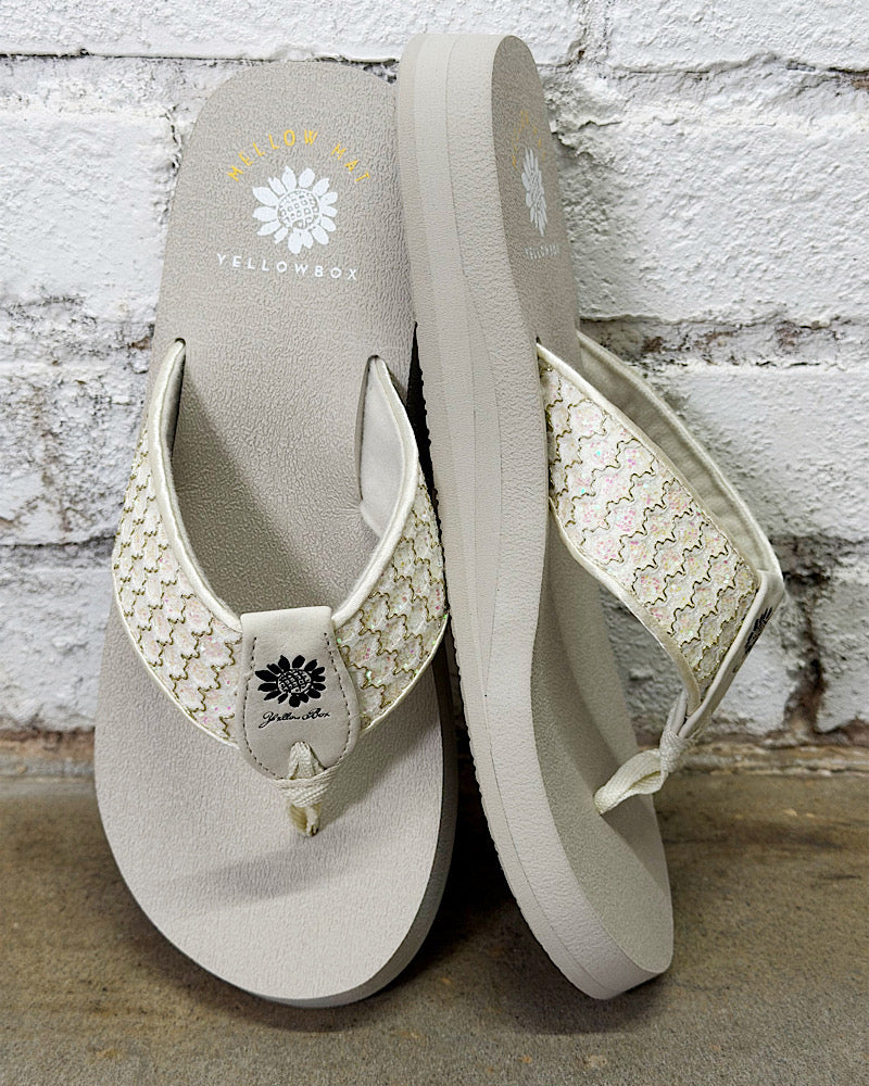 Neiko Ivory Sparkle Sandals