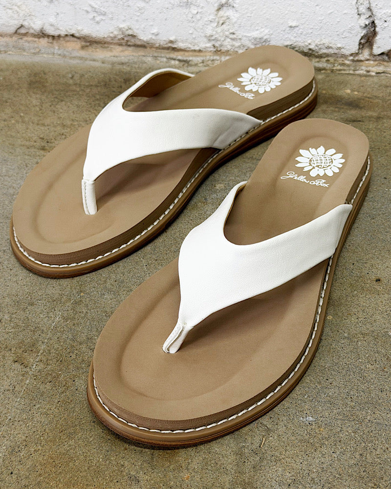 Cielo White Sandals