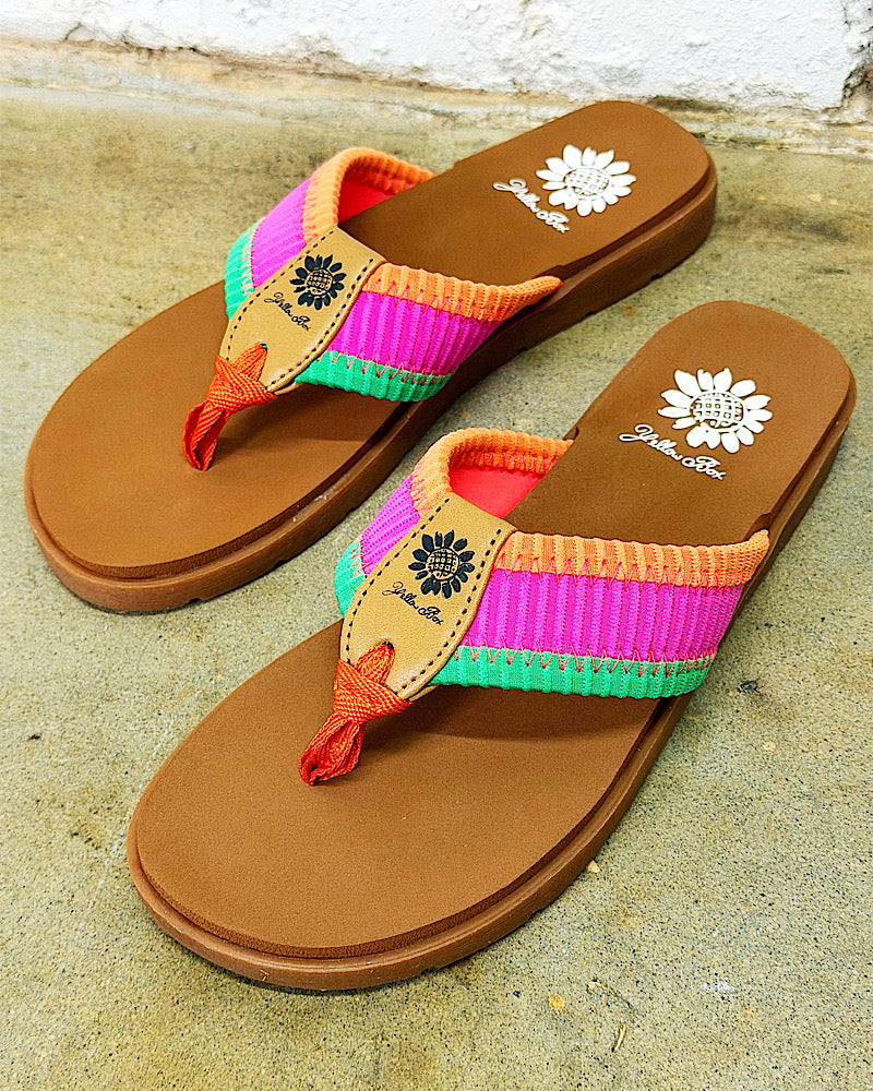 Fahad Multi Stripe Sandals