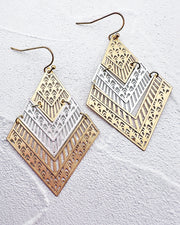 Micah Two Tone Earrings