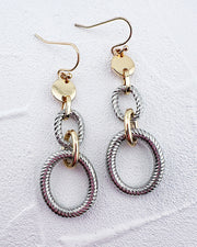 Capri Two Tone Earrings
