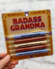 Badass Grandma Pen Set