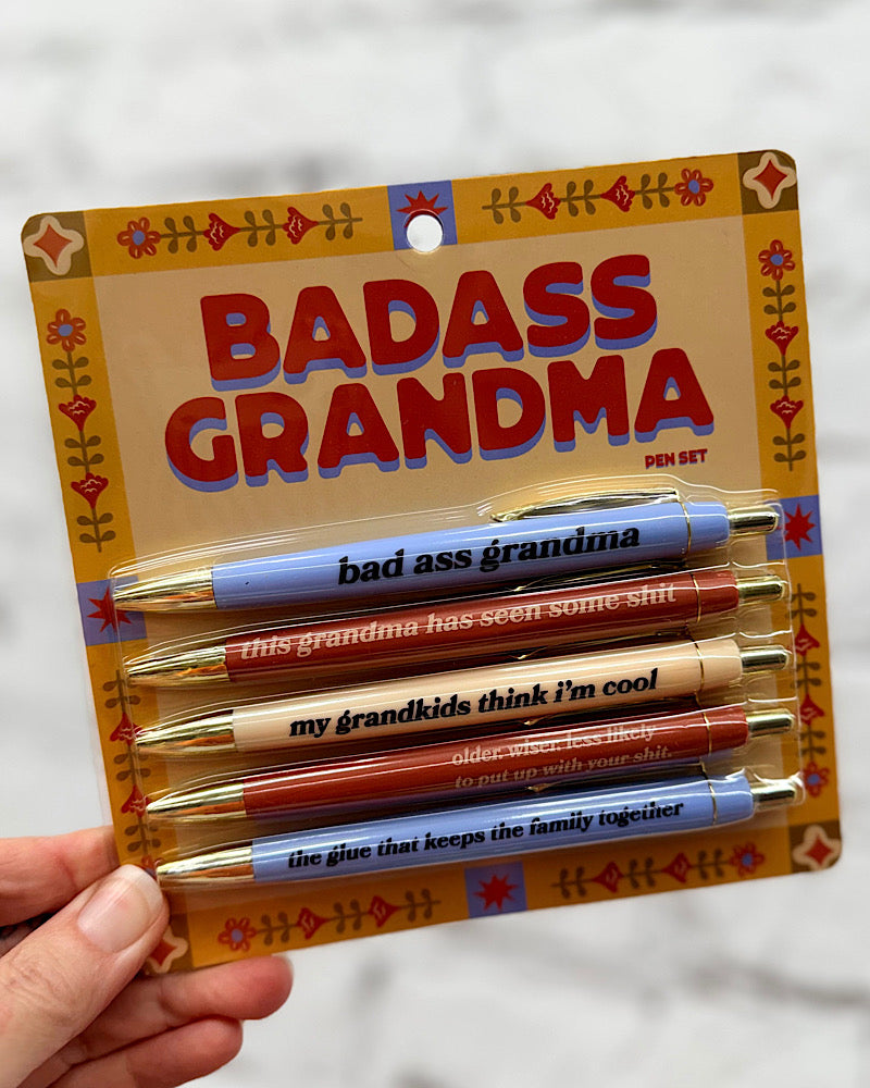 Badass Grandma Pen Set