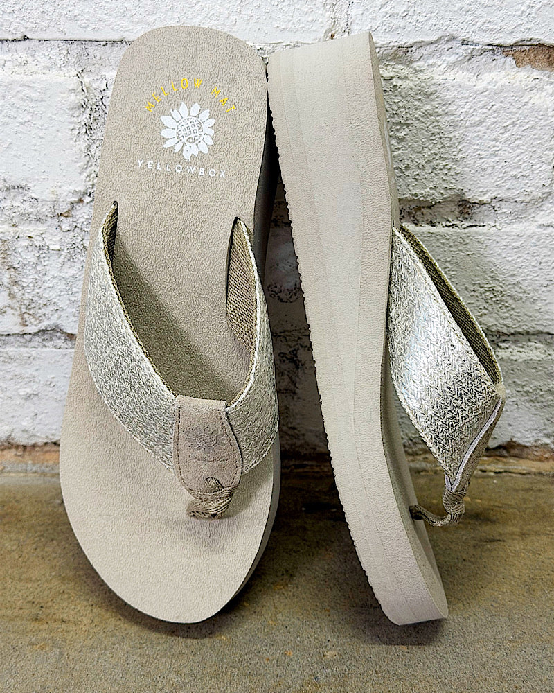 Leyla Ivory Wedge Sandals