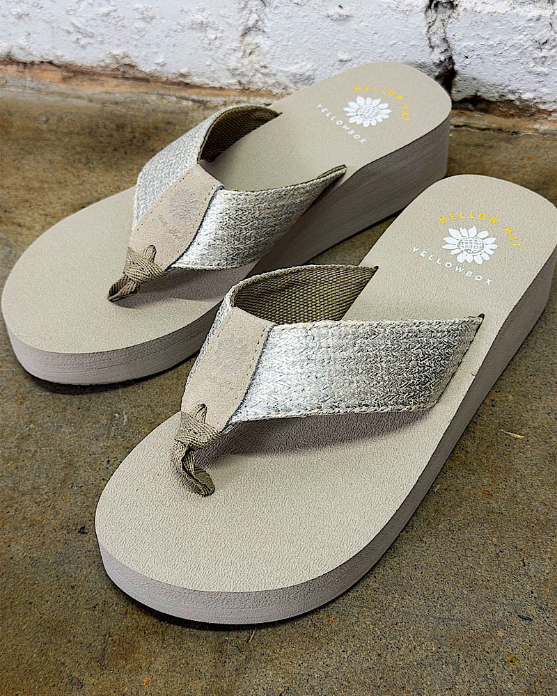 Leyla Ivory Wedge Sandals