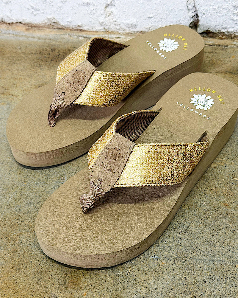 Leyla Natural Wedge Sandals