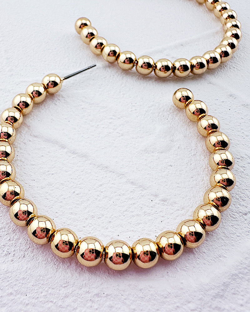 Haven Beaded Hoops