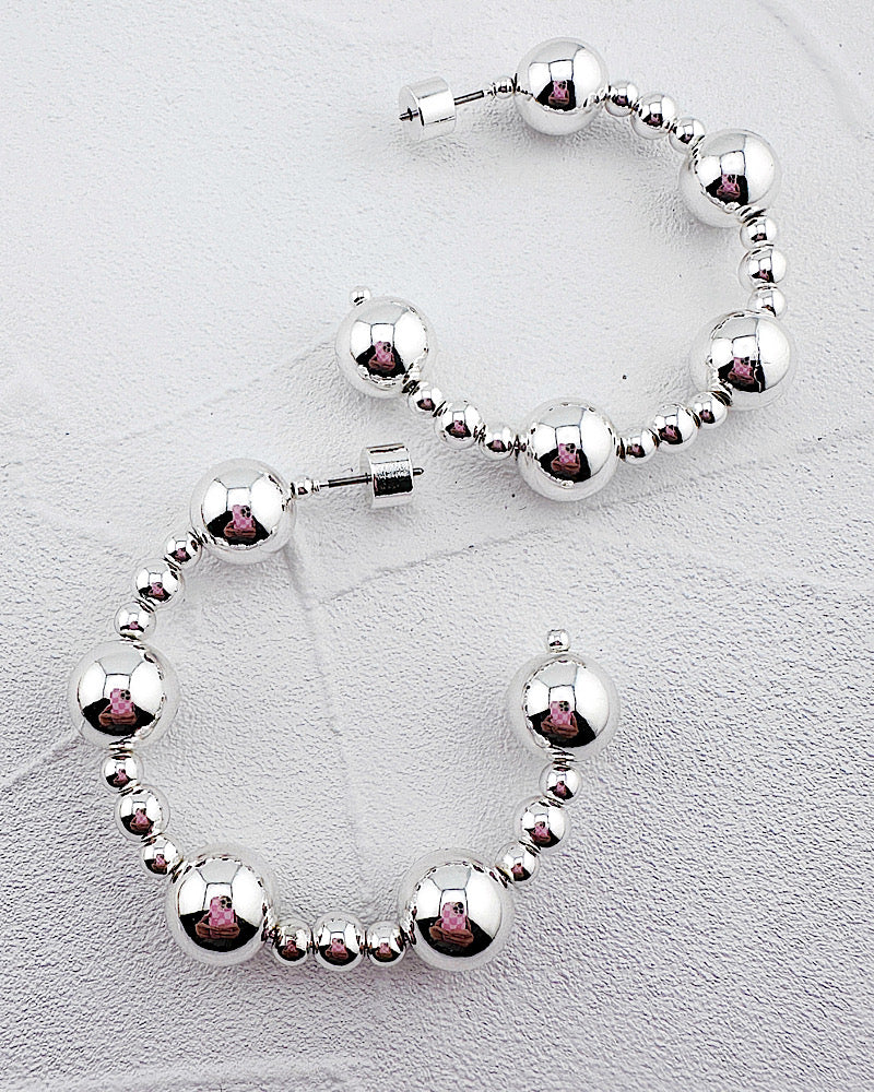 Saylor Beaded Hoops