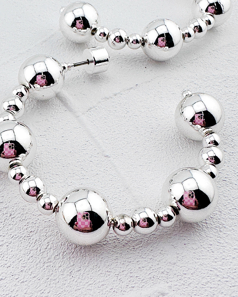 Saylor Beaded Hoops