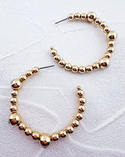 Berkley Beaded Hoops