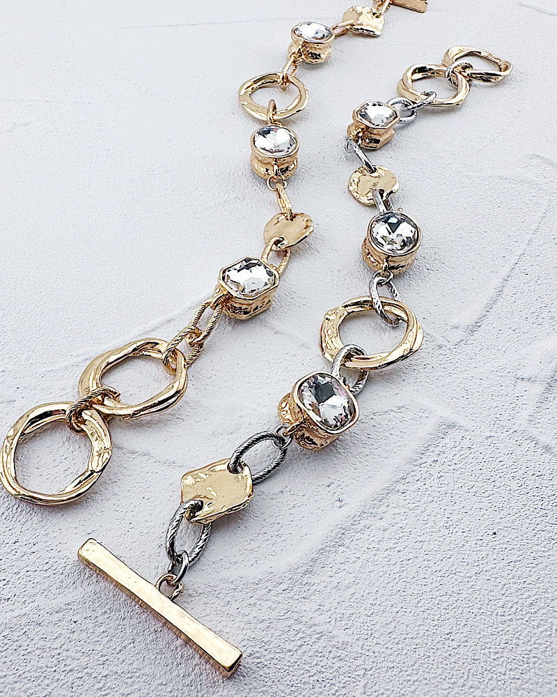 Juliet Jeweled Toggle Bracelet