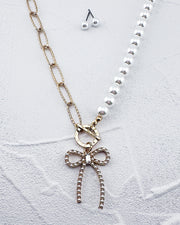 Everly Bow Necklace Set