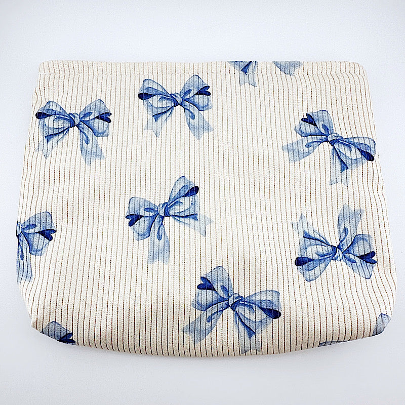 Bows Large Zip Pouch