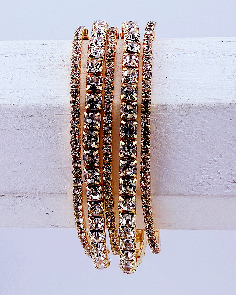 Liza Gold 5pc Bracelet Stack