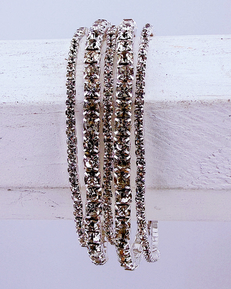 Liza Silver 5pc Bracelet Stack