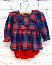Tartan & Twirl Baby Bloomer Set