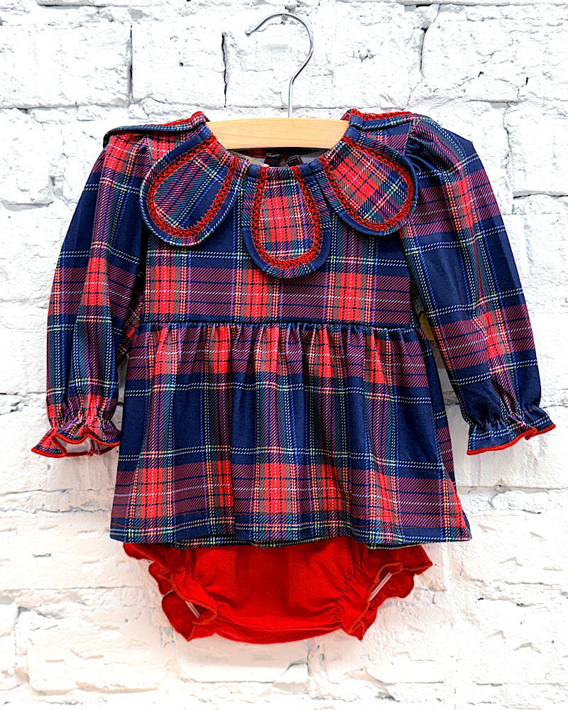 Tartan & Twirl Baby Bloomer Set