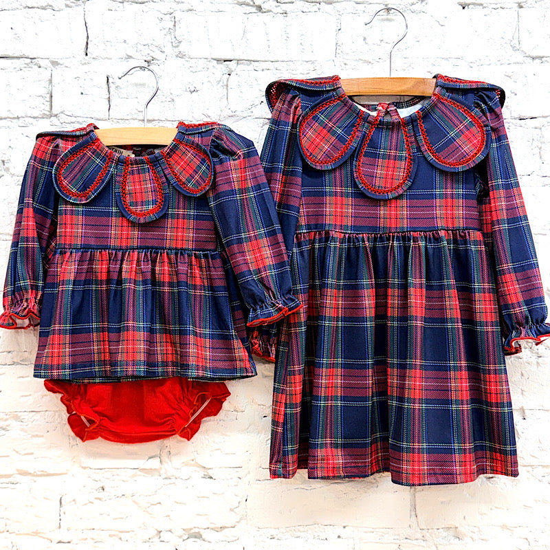 Tartan & Twirl Baby Bloomer Set