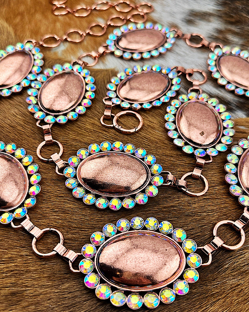 Copper clearance concho belt