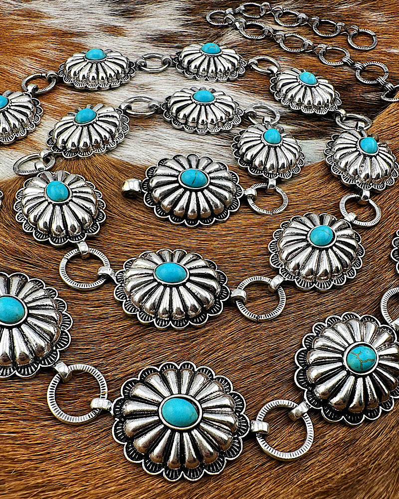 Blue Ridge Dainty Concho Belt