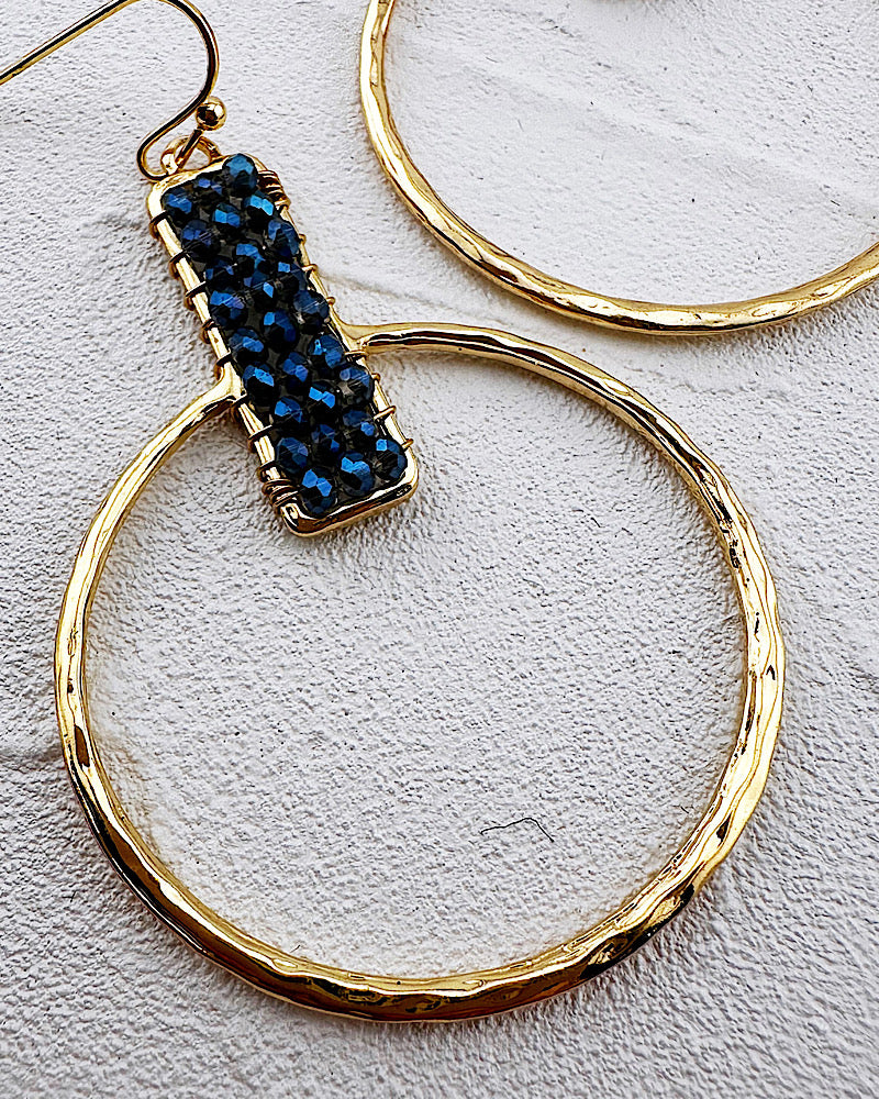 Danica Midnight Blue Earrings