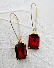 Brittany Ruby Earrings