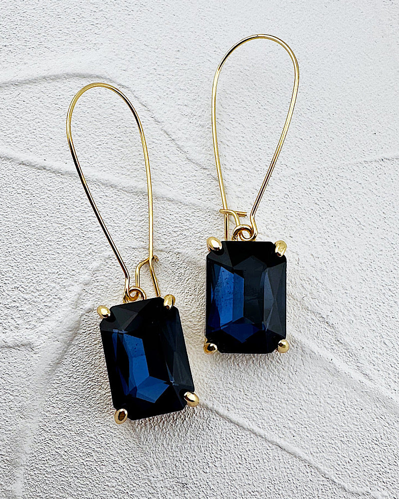 Brittany Midnight Blue Earrings