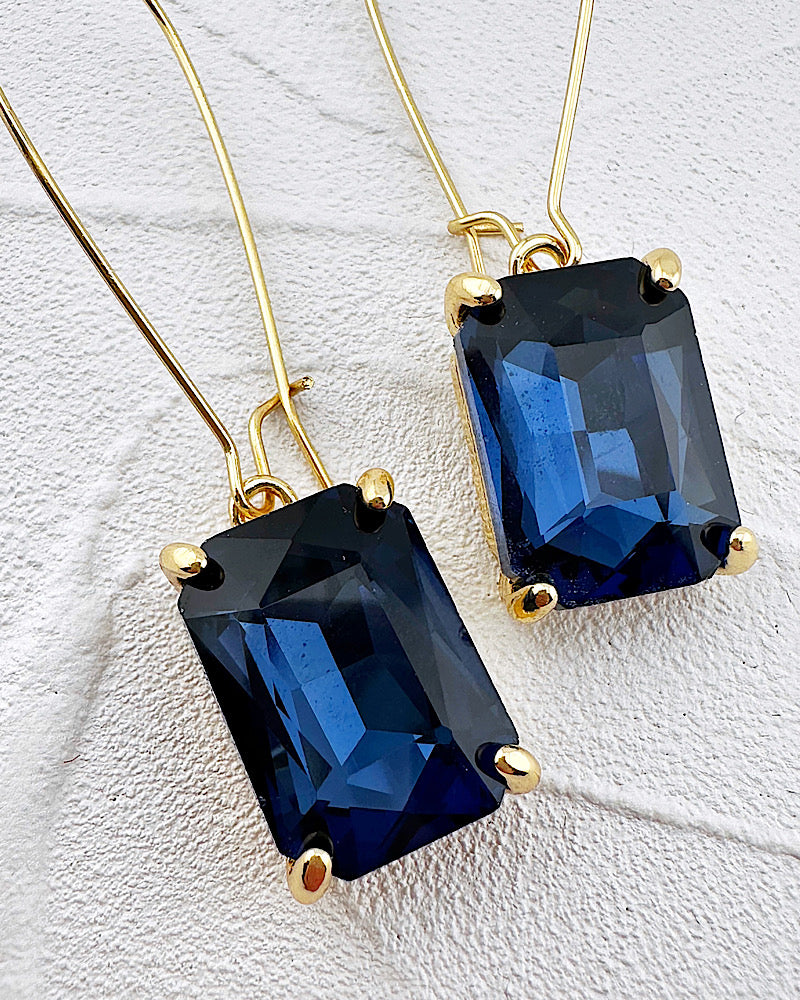 Brittany Midnight Blue Earrings