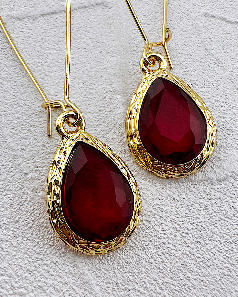 Priscilla Ruby Earrings