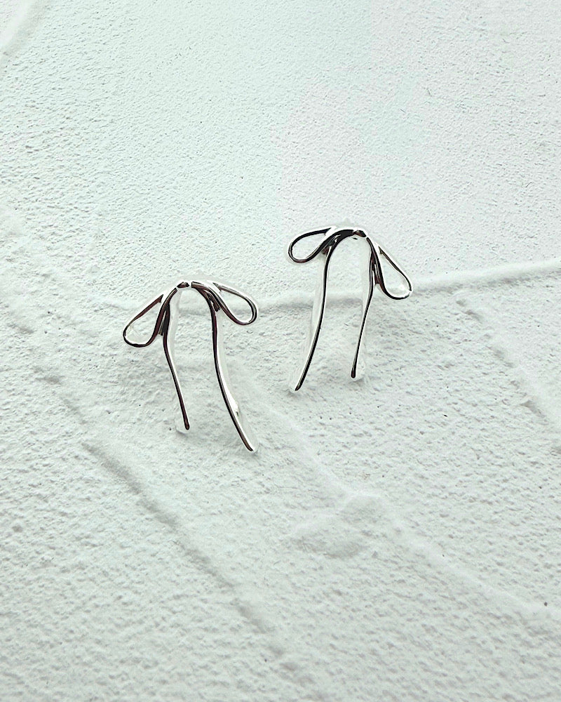 Tied Up Bow Earrings