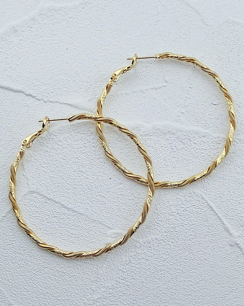 Thea Twisted Hoops