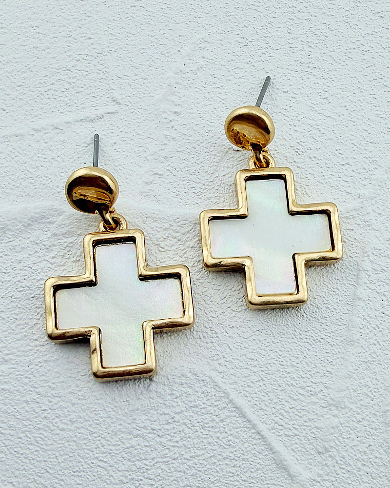 Isla Cross Earrings
