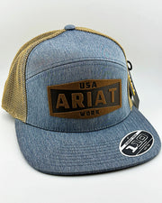 Ariat Denim Leather Patch Cap