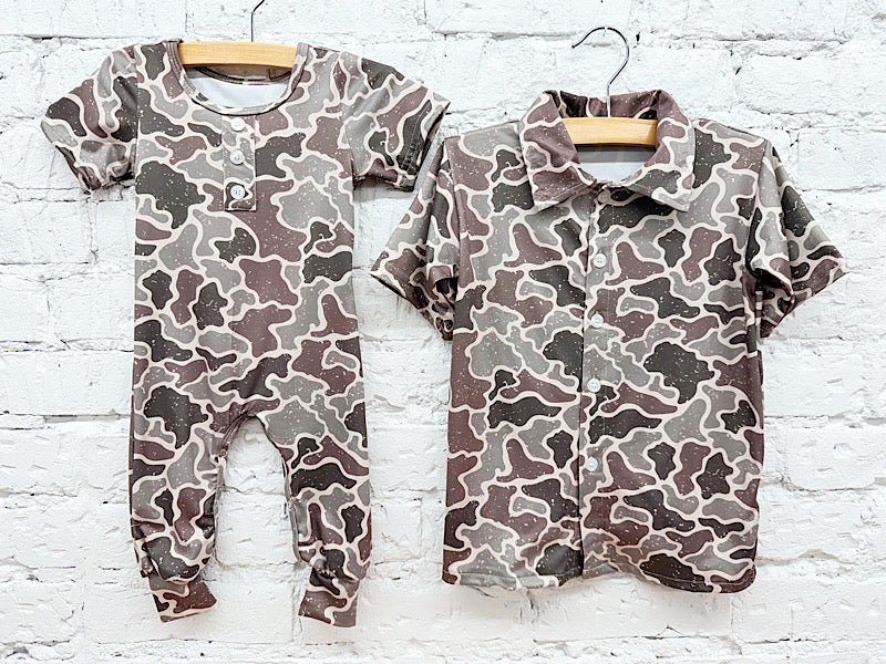 Hide Away Camo Button-Up