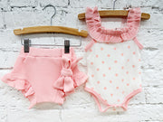 Pinky Dots Ruffle Set