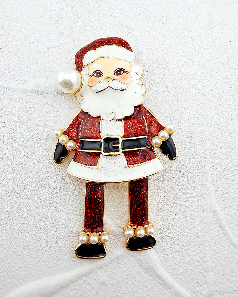 Ho Ho Ho Santa Brooch