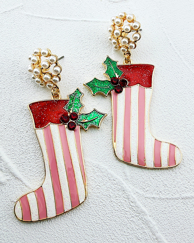 And The Stockings Were Hung Earrings