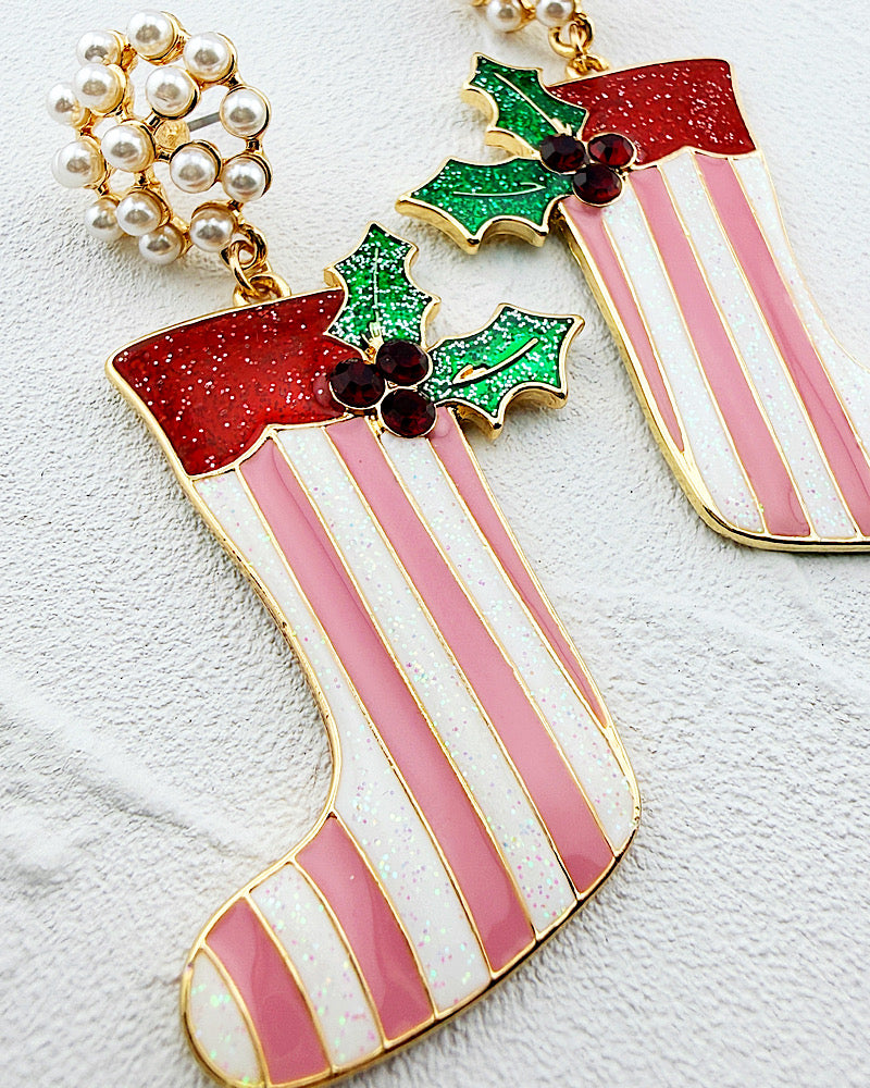 And The Stockings Were Hung Earrings