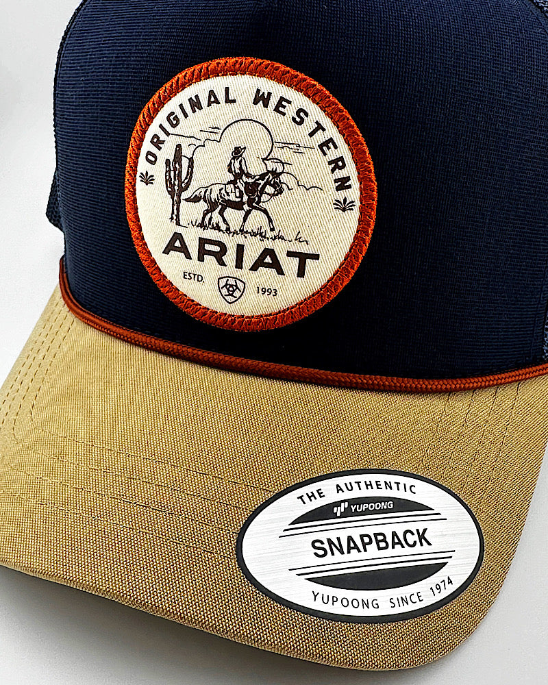 Ariat Navy Desert Scene Cap