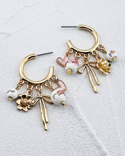 Rosie Charm Hoops
