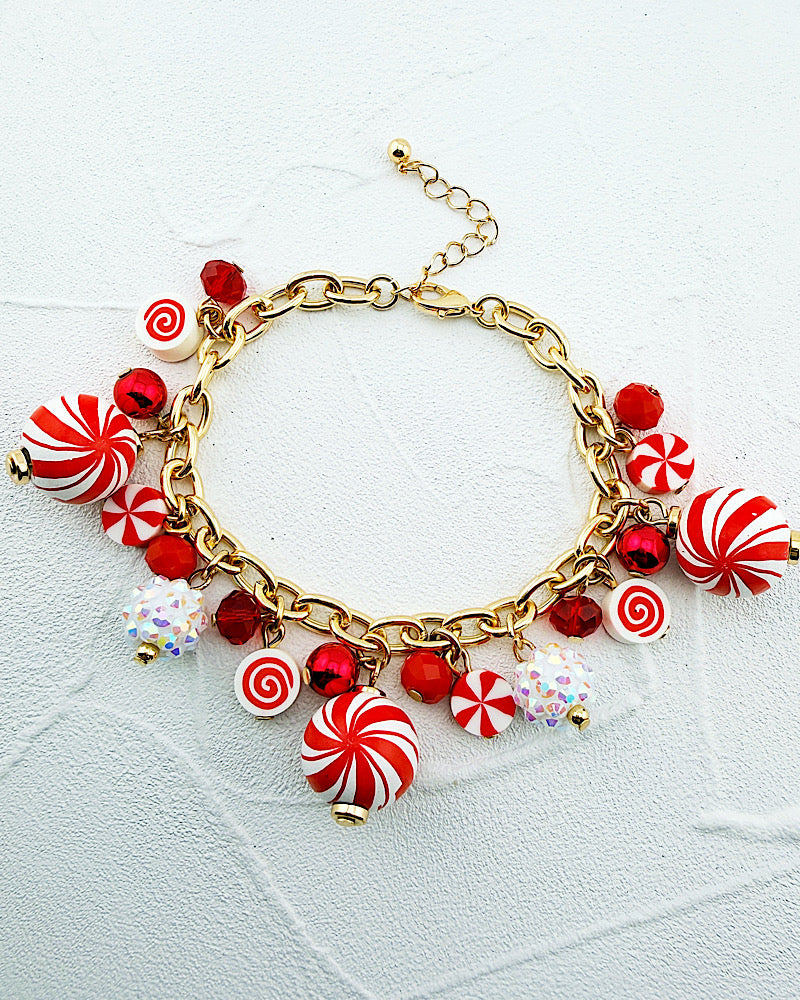 Peppermint Wishes Charm Bracelet