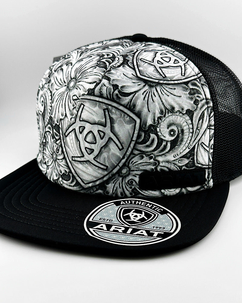 Ariat Tattoo Sketch Trucker Cap